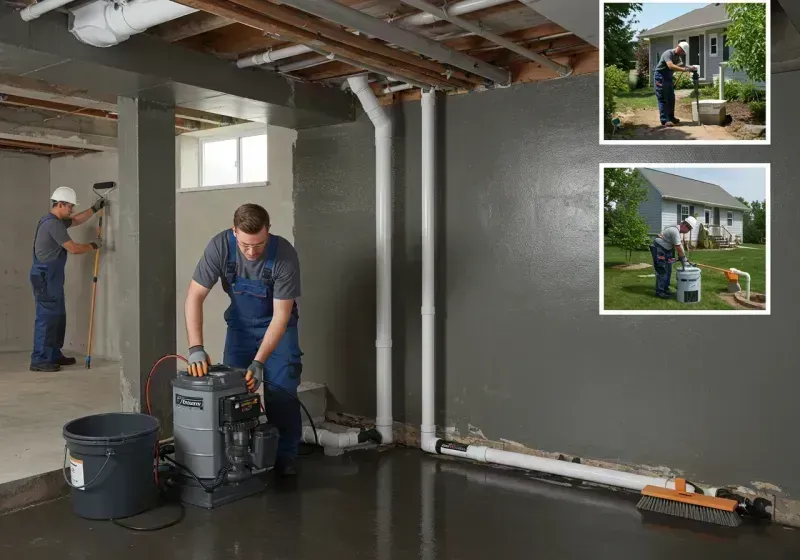 Basement Waterproofing and Flood Prevention process in White Pigeon, MI